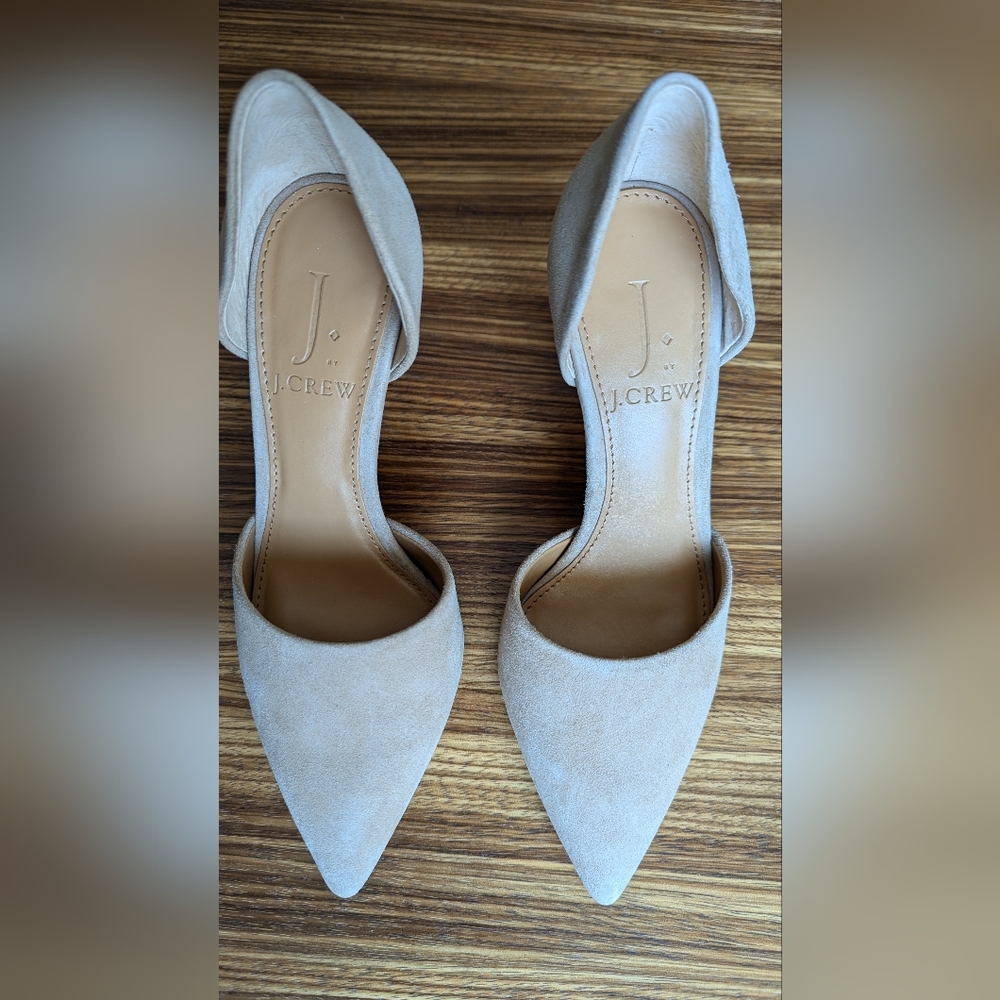 JCrew Factory Suede Lana d'orsay pumps